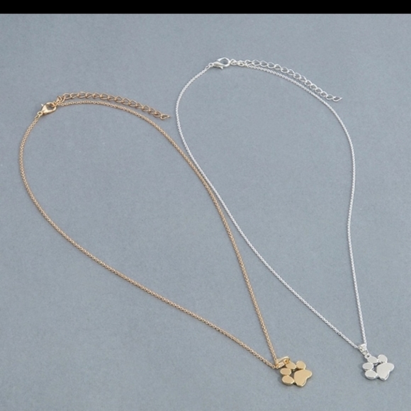Paw Charm Necklace Peach color with 18-22"inch gold chain. Unisex Womens Mens K… - Picture 7 of 16